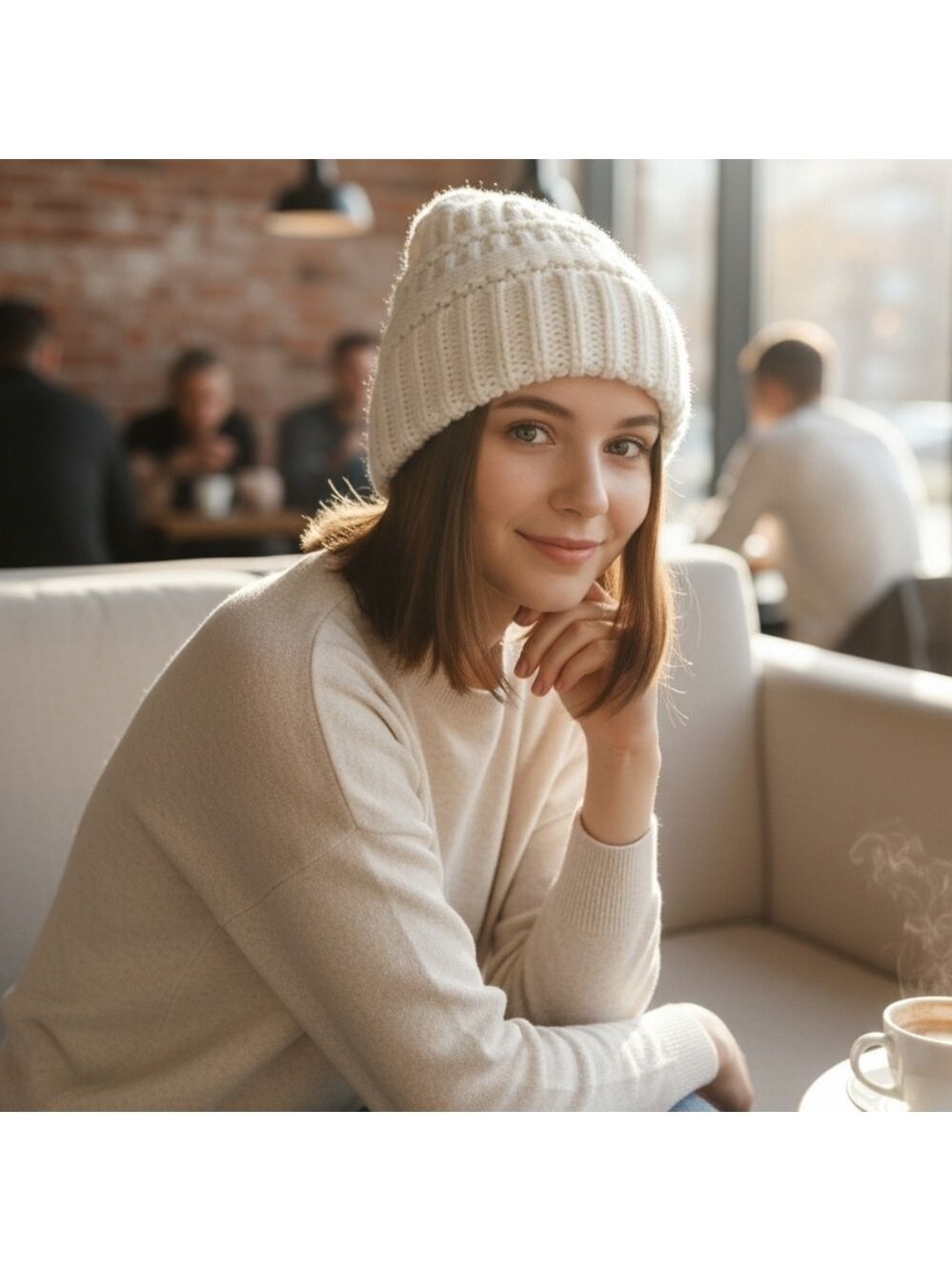 💥4 For $20💥Off White Knit Beanie